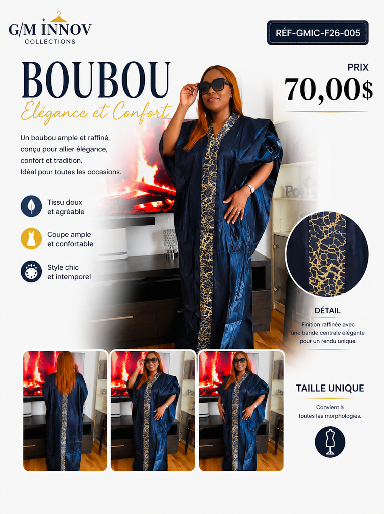 [GMIC-F26-005] Tenue africaine authentique