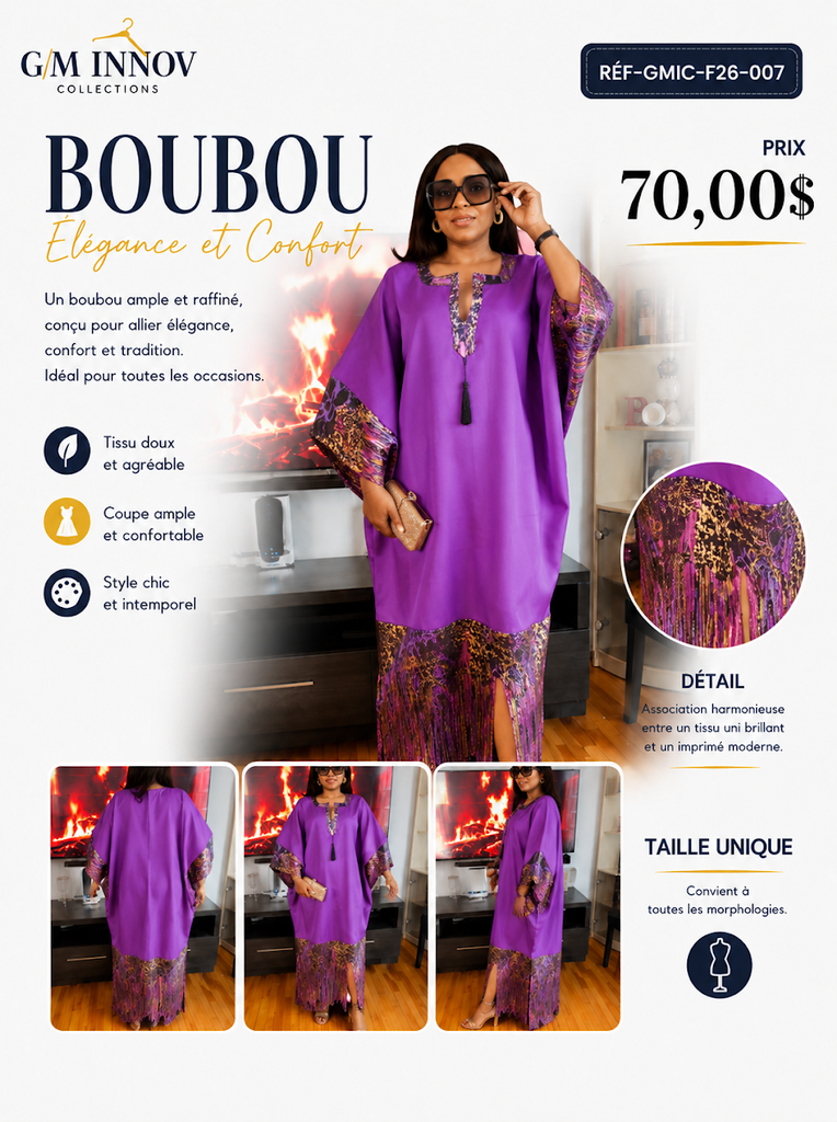 [GMIC-F26-007] Tenue africaine authentique