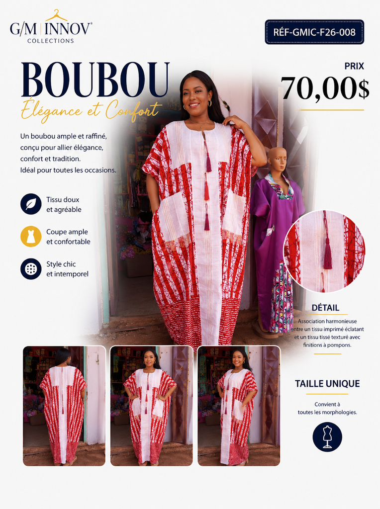 [GMIC-F26-008] Tenue africaine authentique