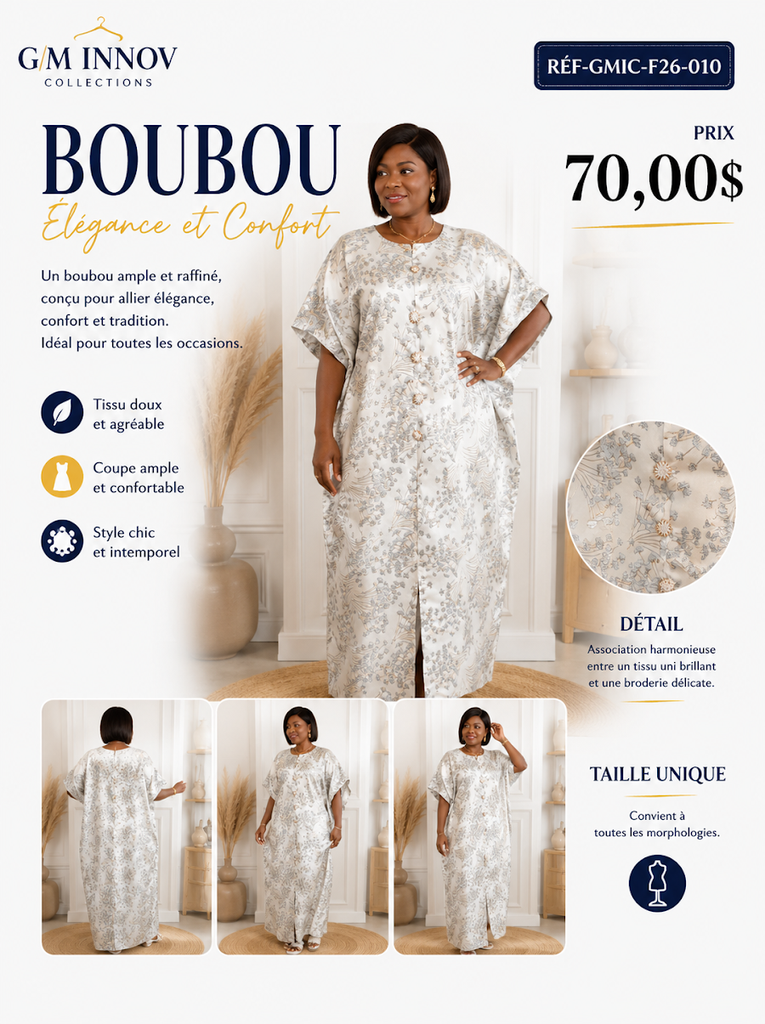 [GMIC-F26-010] Tenue africaine authentique