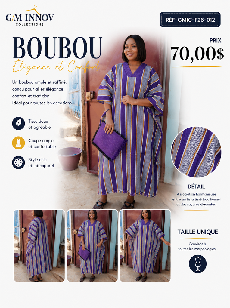[GMIC-F26-012] Tenue africaine authentique