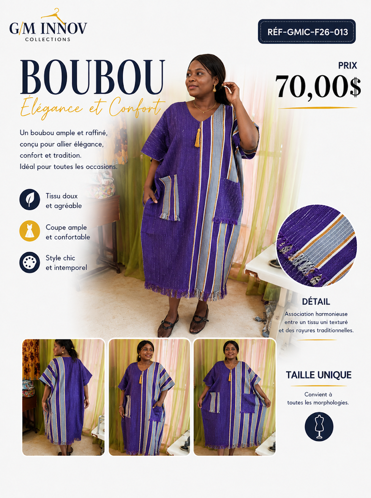 [GMIC-F26-013] Tenue africaine authentique