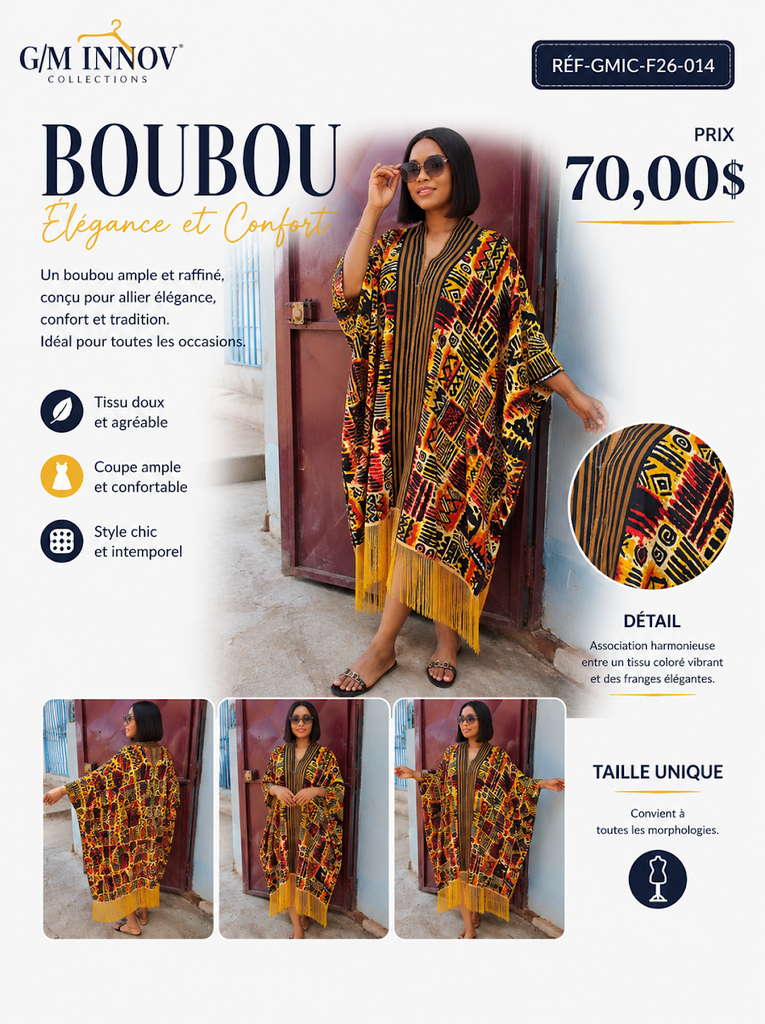 [GMIC-F26-014] Tenue africaine authentique
