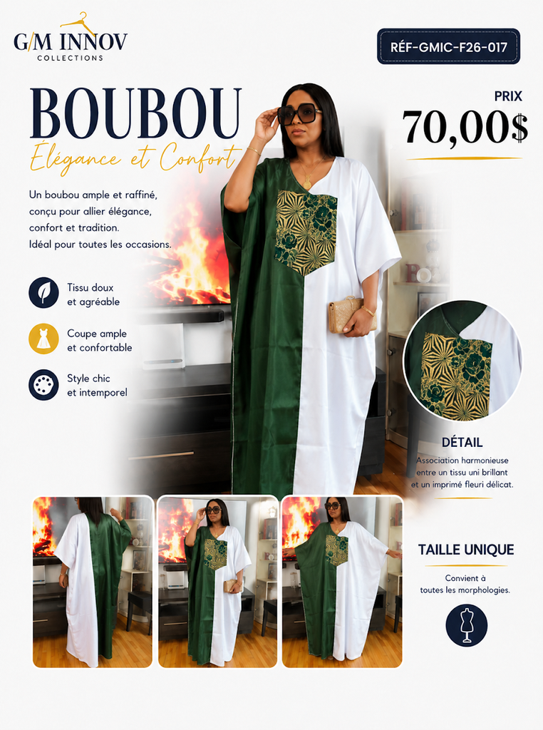 [GMIC-F26-017] Tenue africaine authentique