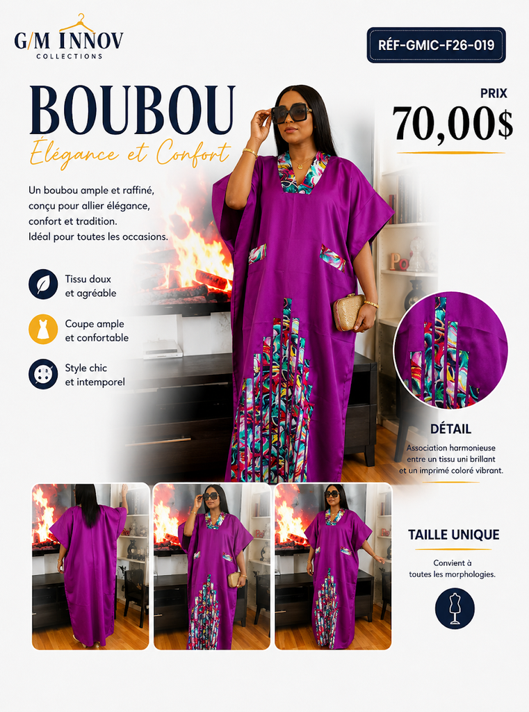 [GMIC-F26-019] Tenue africaine authentique