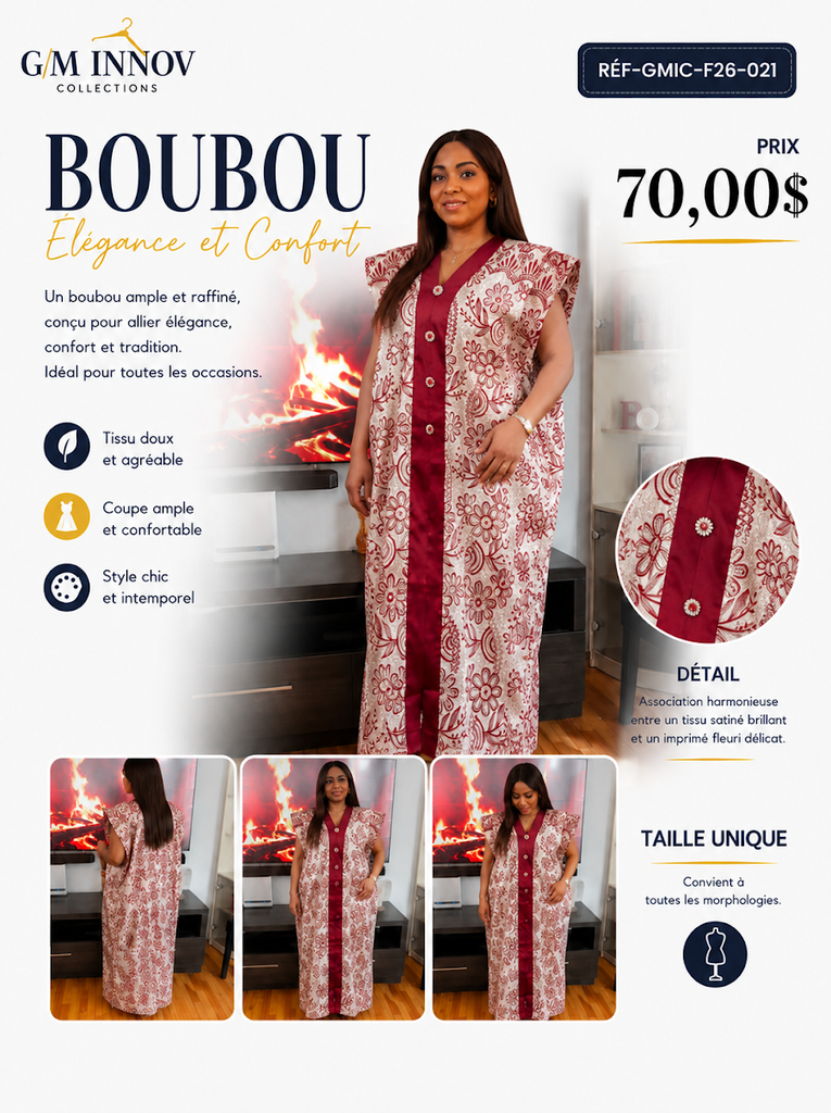 [GMIC-F26-021] Tenue africaine authentique