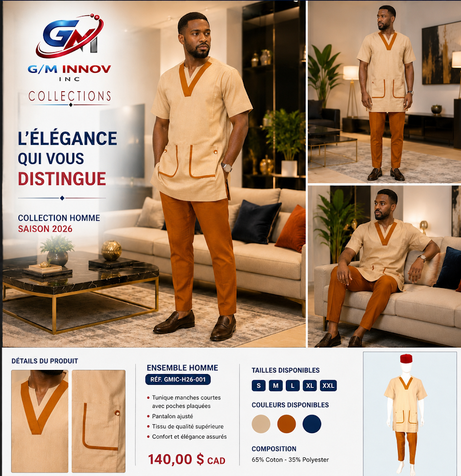 [GMIC-H26-001] Tenue africaine authentique