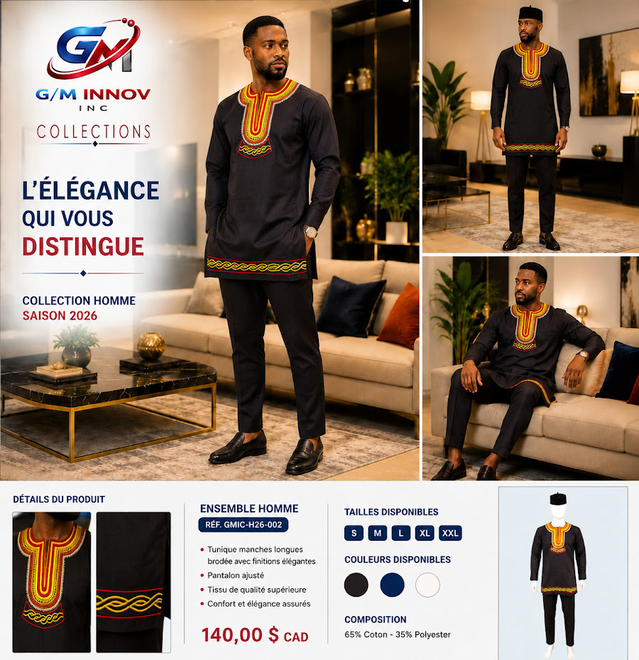 [GMIC-H26-002] Tenue africaine authentique