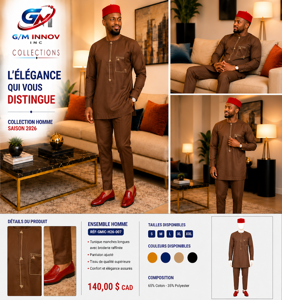 [GMIC-H26-007] Tenue africaine authentique