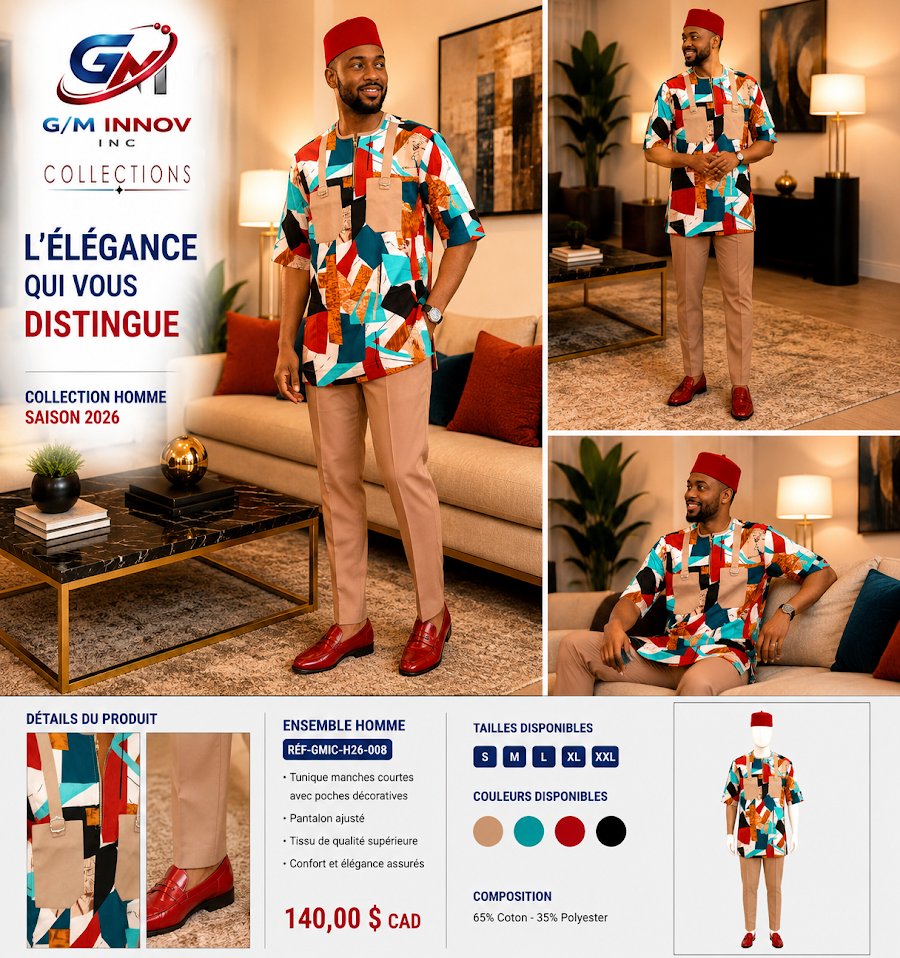[GMIC-H26-008] Tenue africaine authentique