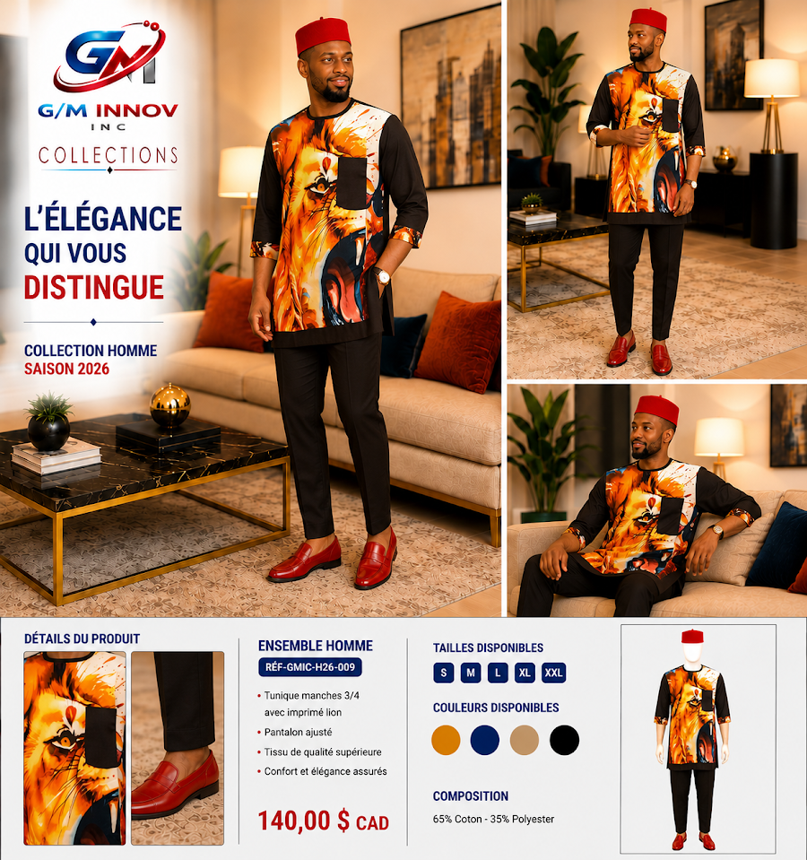 [GMIC-H26-009] Tenue africaine authentique