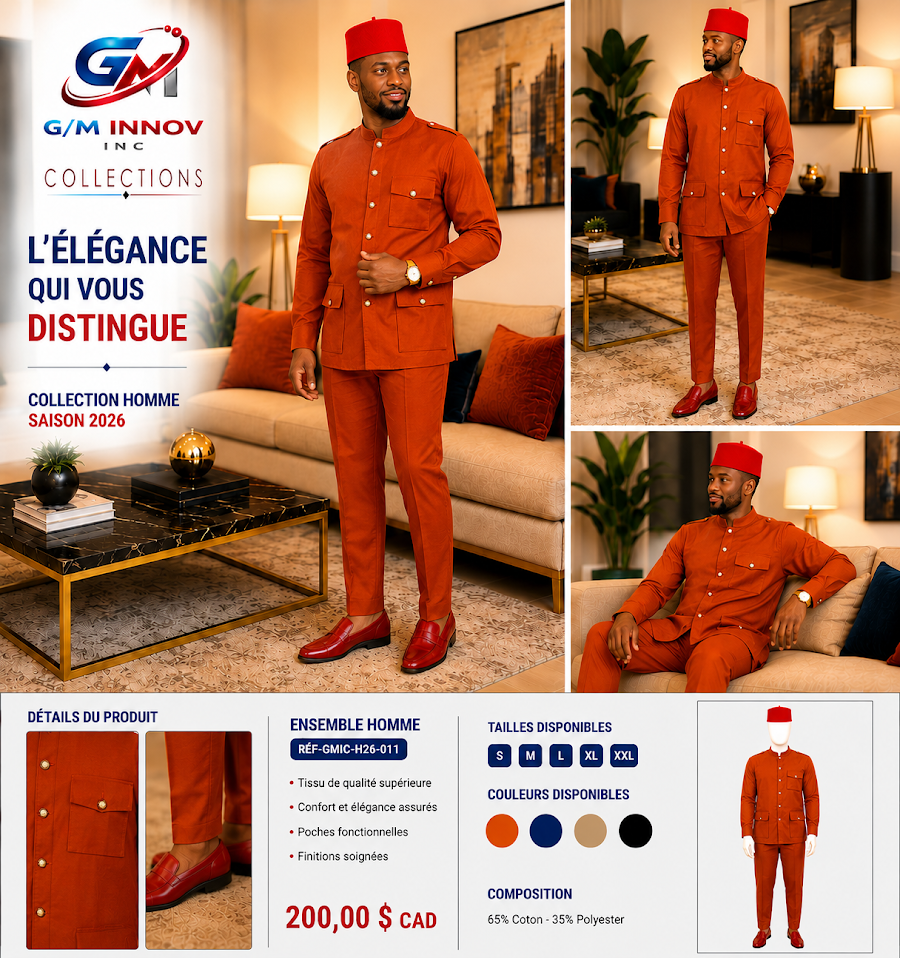[GMIC-H26-011] Tenue africaine authentique