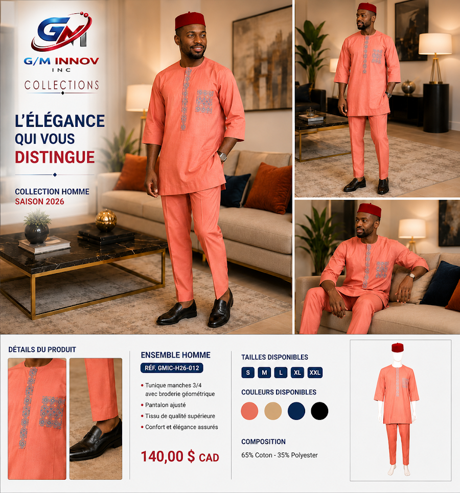 [GMIC-H26-012] Tenue africaine authentique