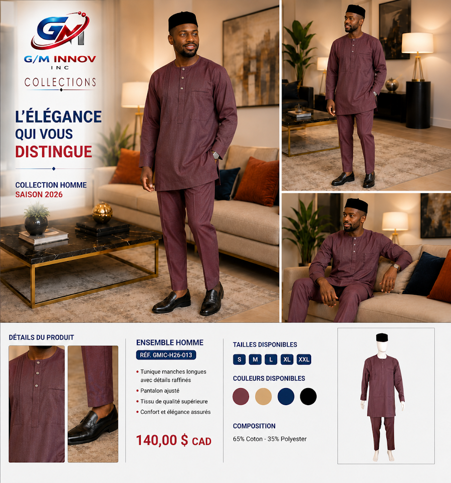 [GMIC-H26-013] Tenue africaine authentique
