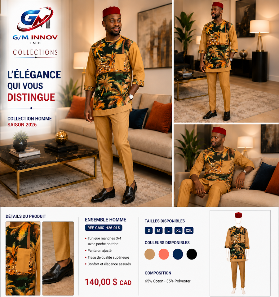 [GMIC-H26-015] Tenue africaine authentique