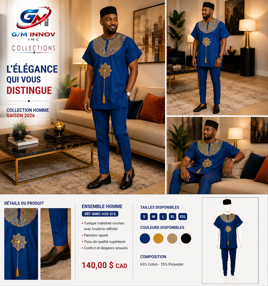 [GMIC-H26-016] Tenue africaine authentique