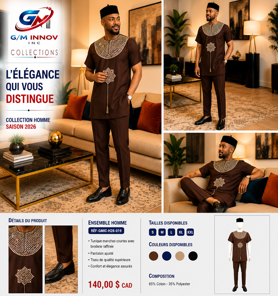 [GMIC-H26-019] Tenue africaine authentique