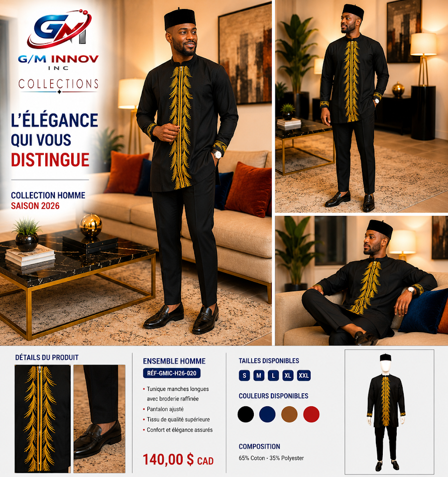 [GMIC-H26-020] Tenue africaine authentique