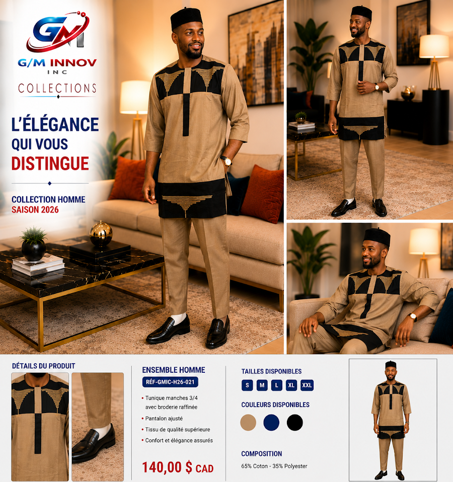 [GMIC-H26-021] Tenue africaine authentique